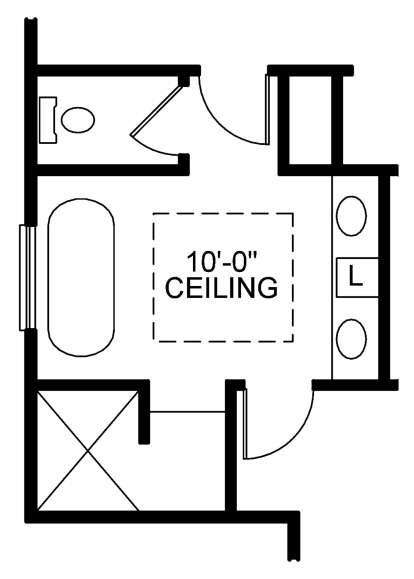 Optional Master Bathroom for House Plan #402-01628