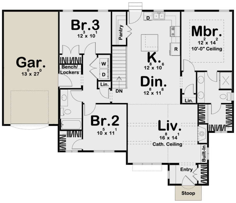 House Plan House Plan #24139 Drawing 1