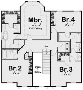 Second Floor for House Plan #963-00381