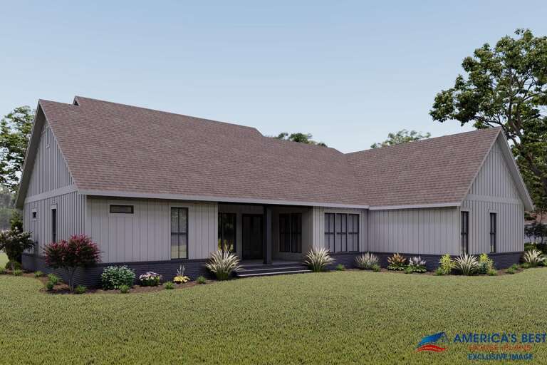 Modern Farmhouse House Plan #041-00207 Elevation Photo