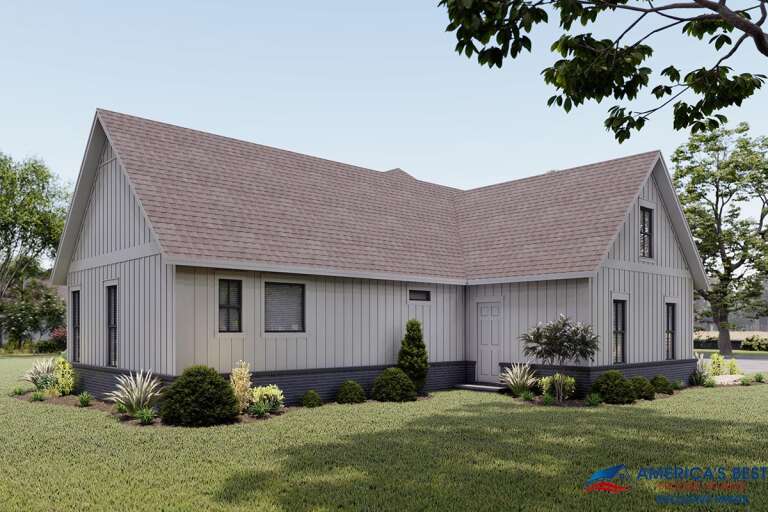 Modern Farmhouse House Plan #041-00207 Elevation Photo
