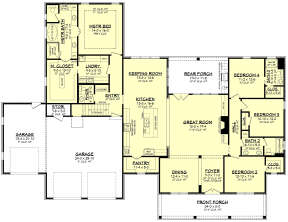 Main Floor for House Plan #041-00207