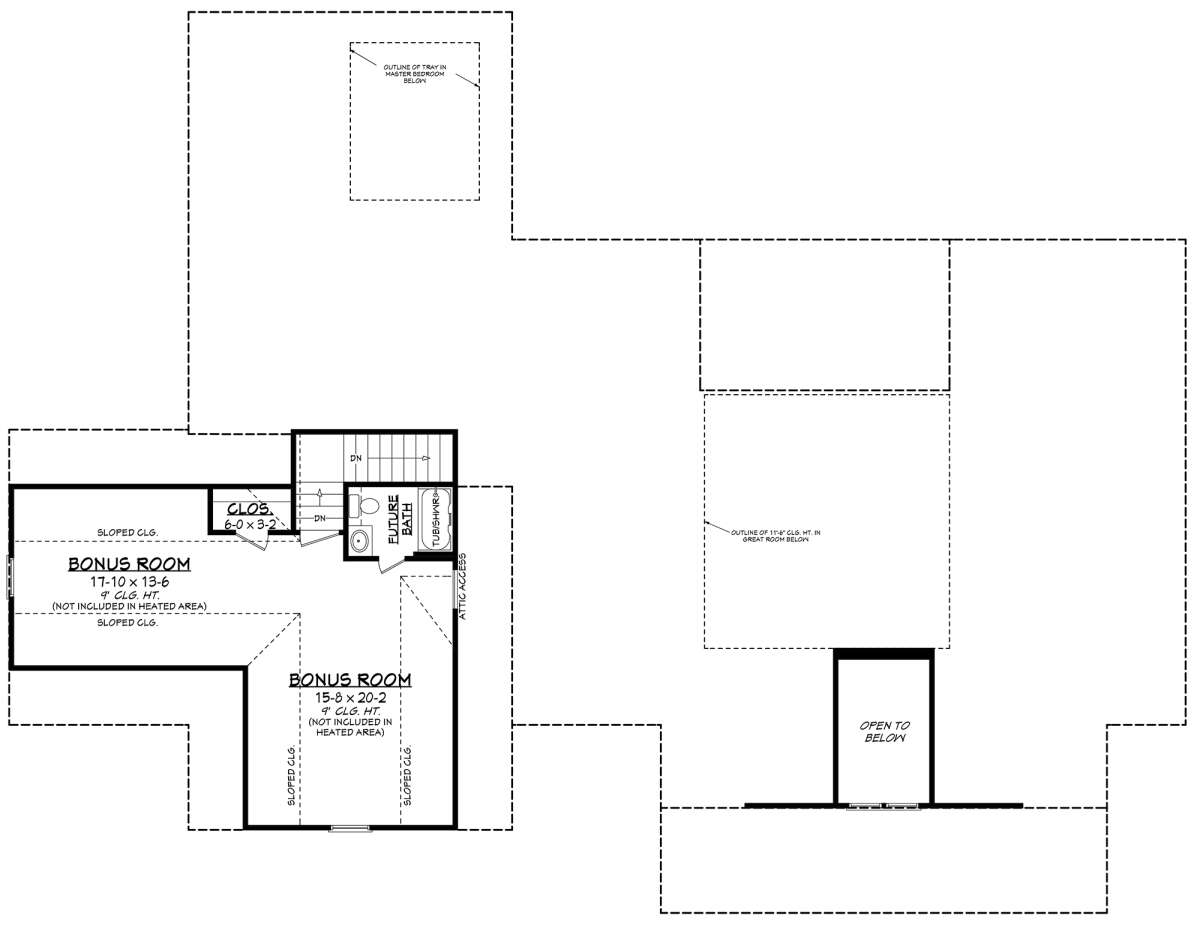Bonus Room for House Plan #041-00207