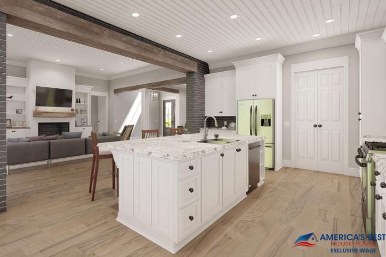 Modern Farmhouse House Plan #041-00207 Additional Photo