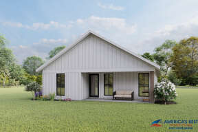 Modern Farmhouse House Plan #041-00208 Elevation Photo