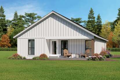 Modern Farmhouse House Plan #041-00208 Elevation Photo