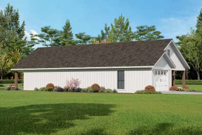 Modern Farmhouse House Plan #041-00208 Elevation Photo