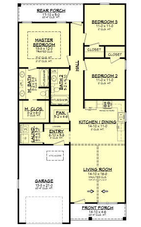 Main Floor for House Plan #041-00208