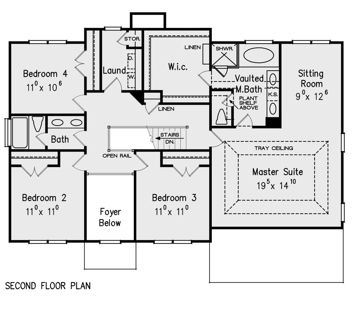 Second Floor for House Plan #8594-00437