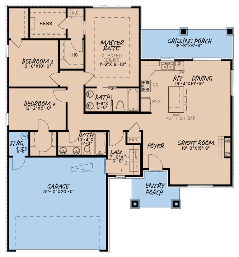 House Plan House Plan #24146 Drawing 1