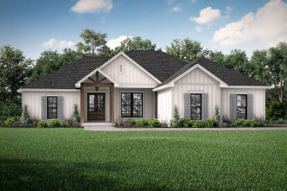 Modern Farmhouse House Plan #041-00209 Elevation Photo