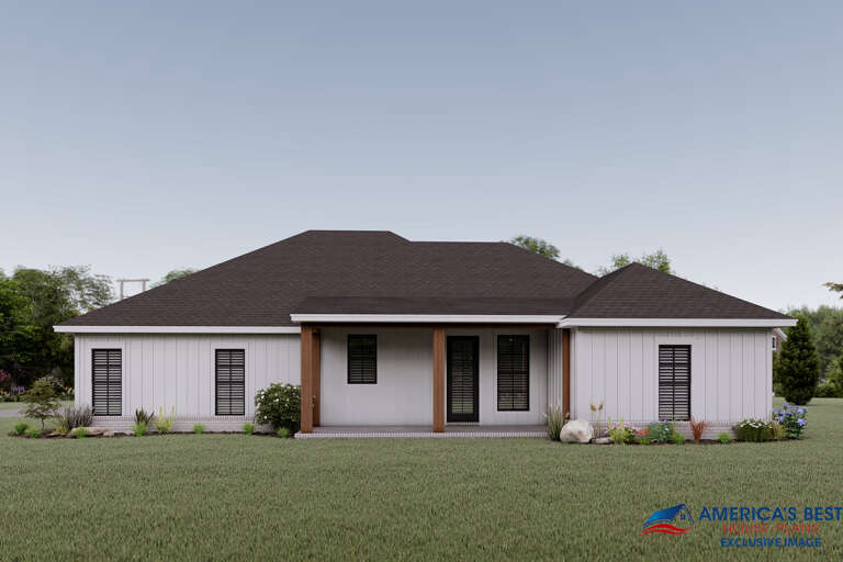 Modern Farmhouse House Plan #041-00209 Elevation Photo