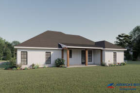 Modern Farmhouse House Plan #041-00209 Elevation Photo