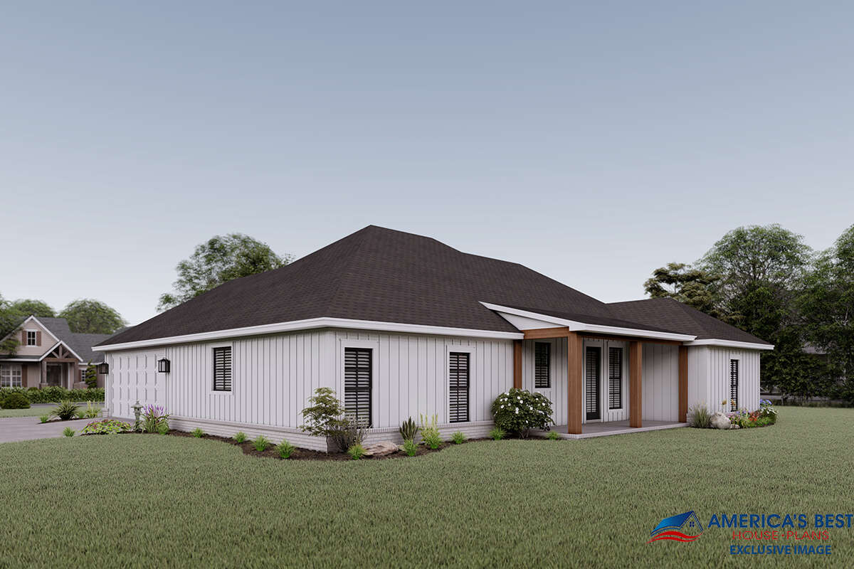 Modern Farmhouse House Plan #041-00209 Elevation Photo