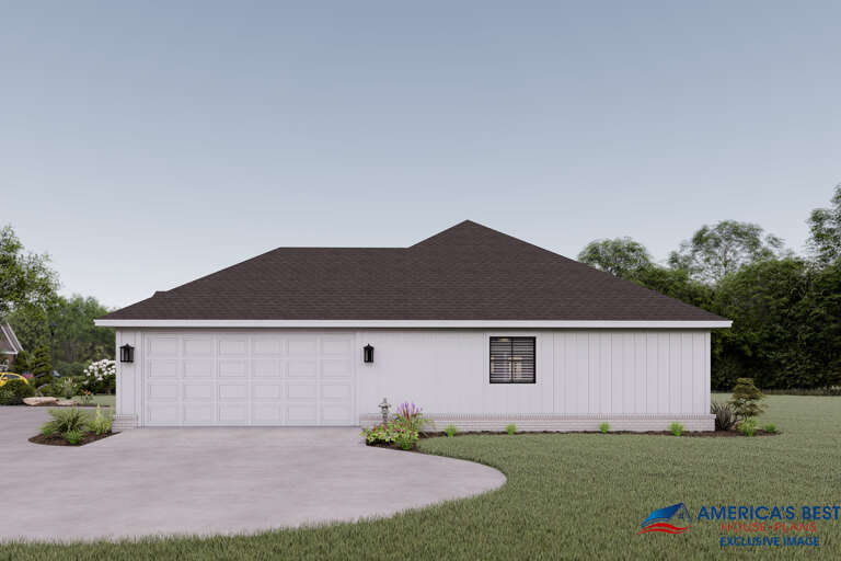 Modern Farmhouse House Plan #041-00209 Elevation Photo