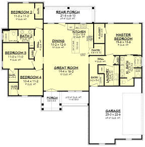 Main Floor for House Plan #041-00209