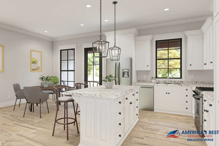 Modern Farmhouse House Plan #041-00209 Additional Photo