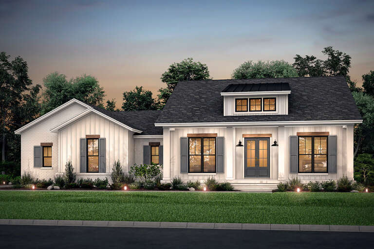 Modern Farmhouse Plan - 2,044 Square Feet, 3 Bedrooms, 2.5 Bathrooms ...