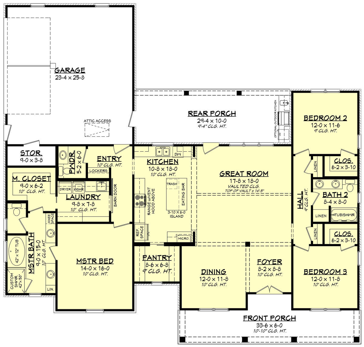 Main Floor for House Plan #041-00210