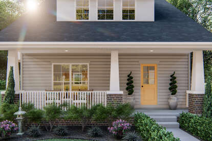 Bungalow House Plan #963-00383 Elevation Photo