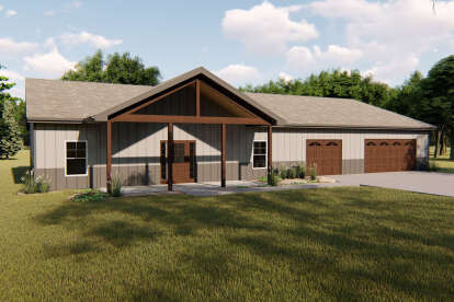 Ranch House Plan #963-00384 Elevation Photo