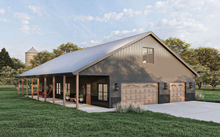 House Plan House Plan #24151 Angled Front Elevation