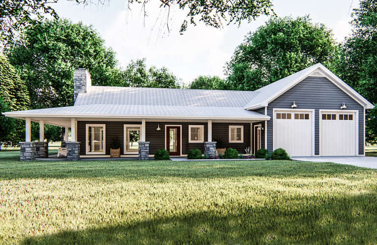 Farmhouse House Plan #963-00386 Elevation Photo