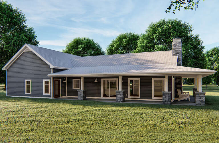 Farmhouse House Plan #963-00386 Elevation Photo