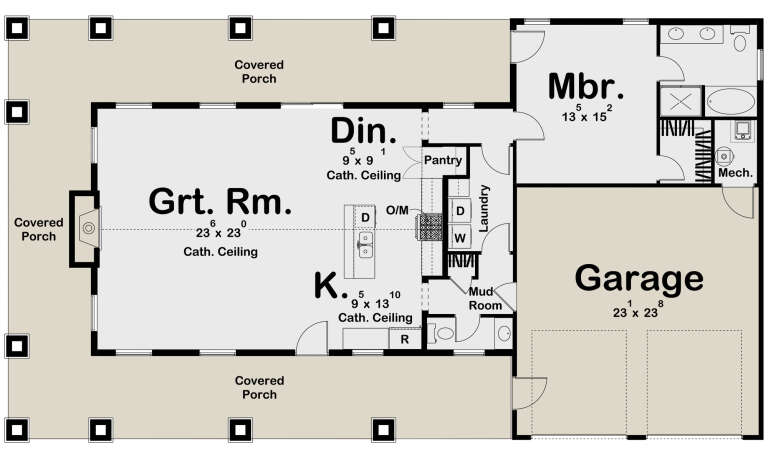 House Plan House Plan #24152 Drawing 1