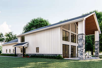 Barn House Plan #963-00387 Elevation Photo