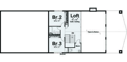 Second Floor for House Plan #963-00387