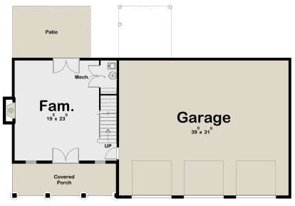 First Floor for House Plan #963-00388