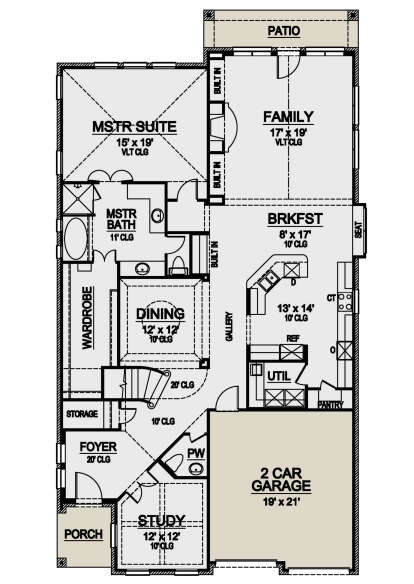 Main Floor for House Plan #5445-00360