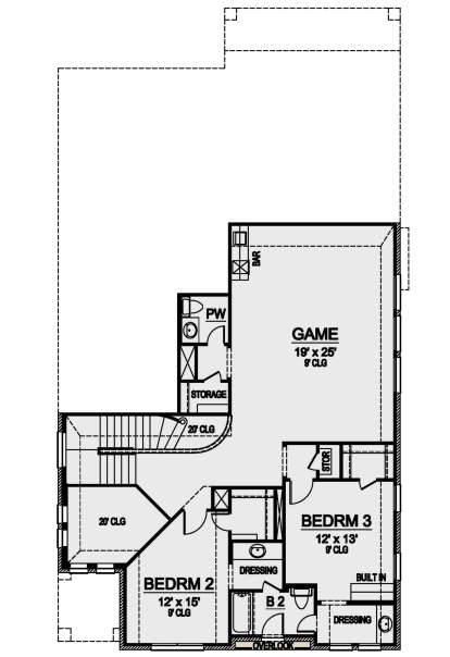 Second Floor for House Plan #5445-00360