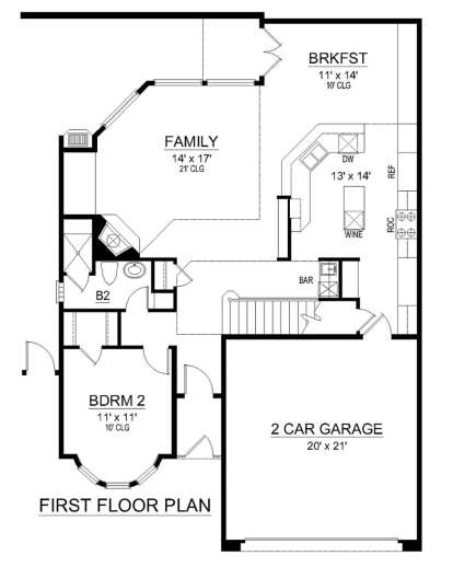 Main Floor  for House Plan #5445-00361