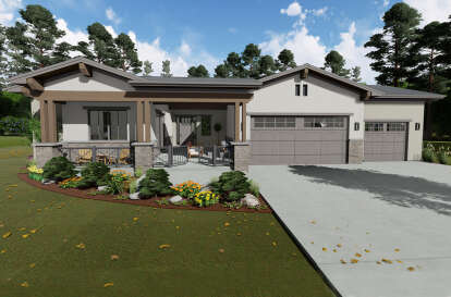 Craftsman House Plan #425-00031 Elevation Photo
