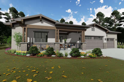 Craftsman House Plan #425-00031 Elevation Photo