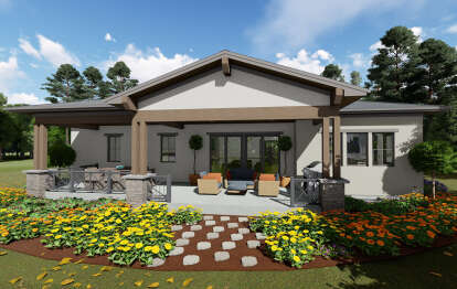 Craftsman House Plan #425-00031 Elevation Photo