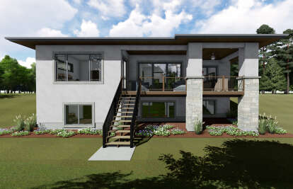 Contemporary House Plan #425-00032 Elevation Photo