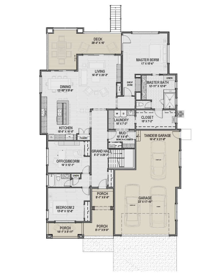 House Plan House Plan #24162 Drawing 1