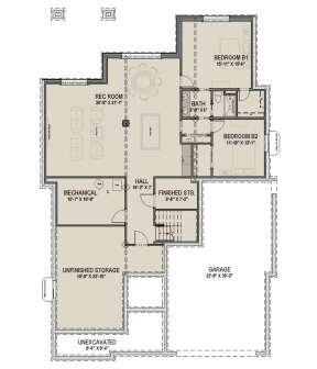 Basement for House Plan #425-00032