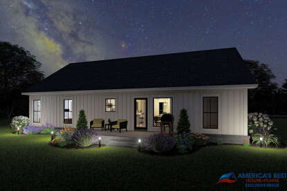 Modern Farmhouse House Plan #041-00211 Elevation Photo