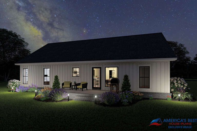 Modern Farmhouse House Plan #041-00211 Elevation Photo