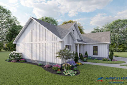 Modern Farmhouse House Plan #041-00211 Elevation Photo