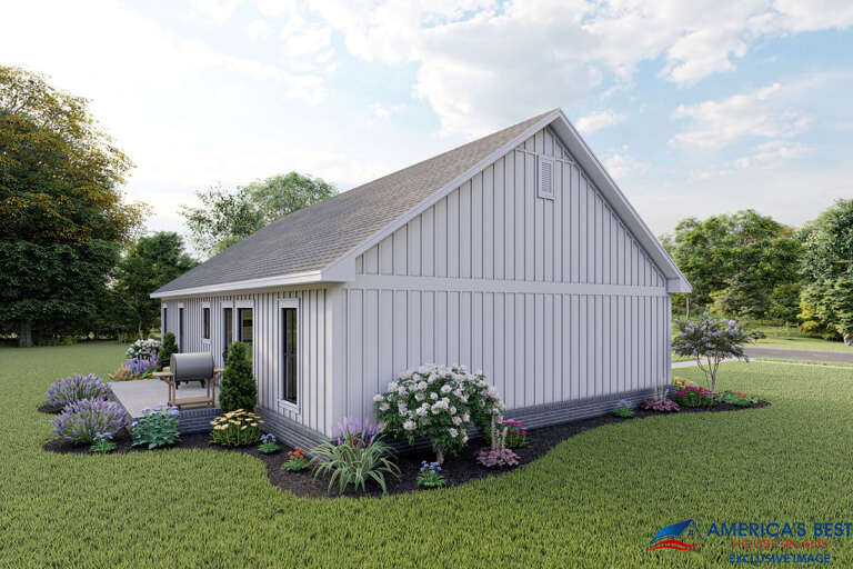 Modern Farmhouse House Plan #041-00211 Elevation Photo