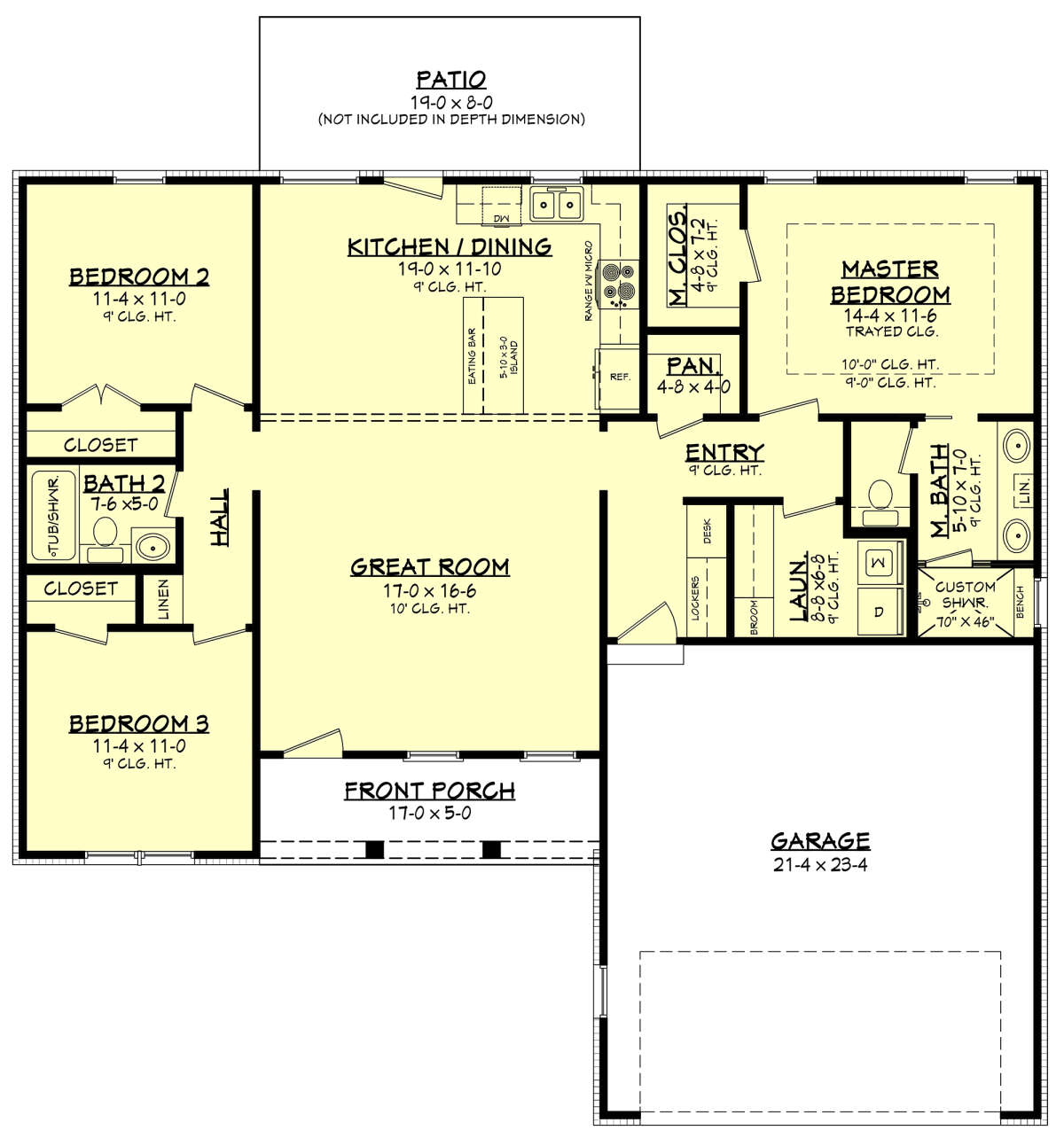 Main Floor for House Plan #041-00211