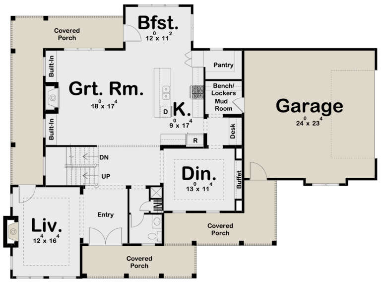 House Plan House Plan #24164 Drawing 1
