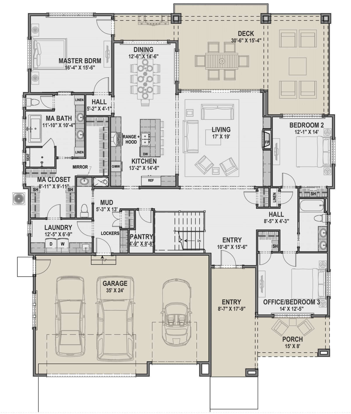 Main Floor for House Plan #425-00033