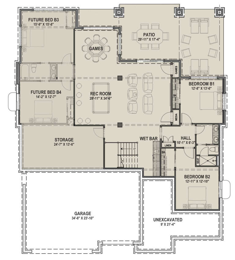 House Plan House Plan #24165 Drawing 2