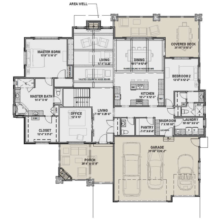 House Plan House Plan #24166 Drawing 1